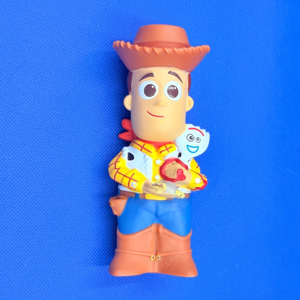 Disney Pixar Toy Story 4 Sheriff Woody Forky Rubber Action Figure 5" Kids Toy